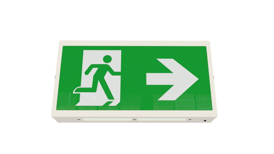 Premium Metal LED Emergency Exit Sign - Emergency Lighting