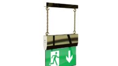 Brass hanging exit