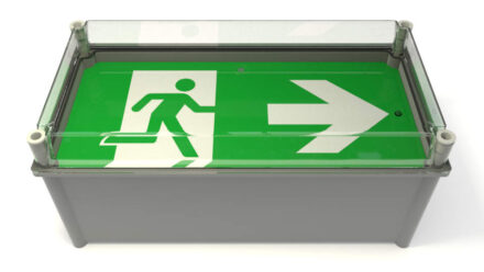 Wall weatherproof exit sign X-ESW