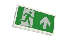 White Emergency Exit Box