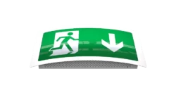 Curved LED Exit Sign