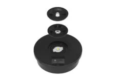 Round surface mount led downlight in black