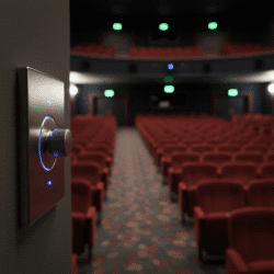 Old Cinema seats & Lighting