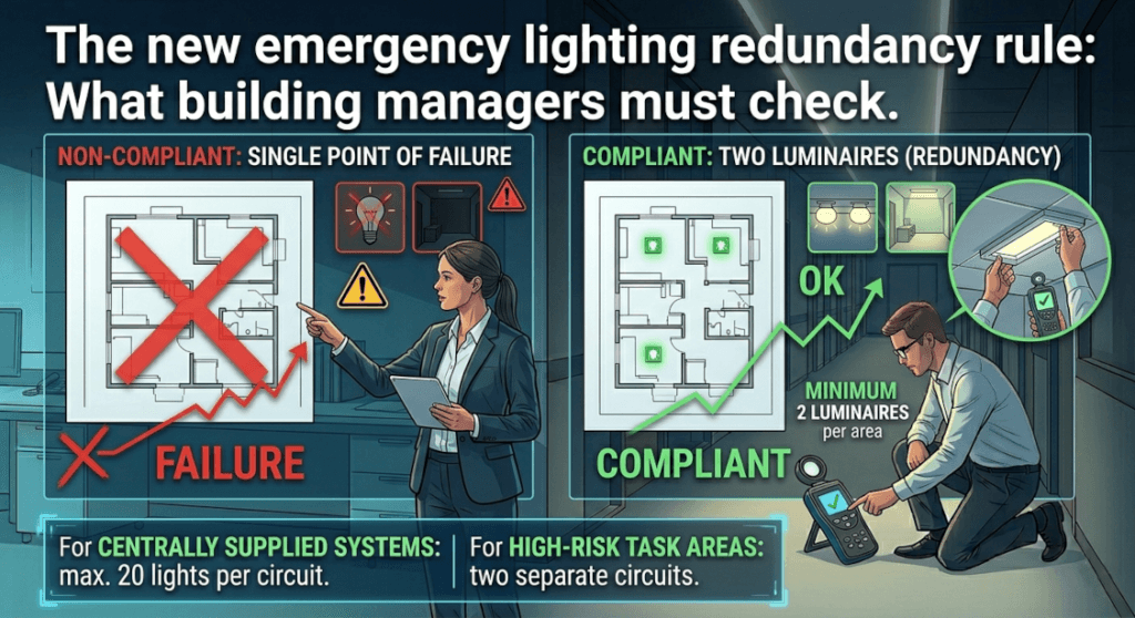 Emergency Lighting Redundancy 2 Lights